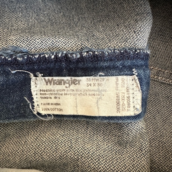 Vintage Dark Wash Wrangler Cowboy Cut Jeans 34x30 - Picture 8 of 8